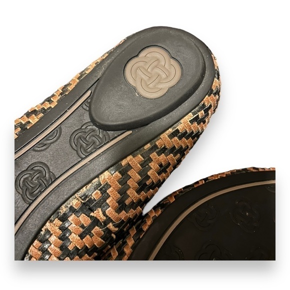 NEW Elliot Lucca Bonita Ballet Flat Aztec Black Tan Woven Point Toe Women 8.5 - Picture 9 of 10